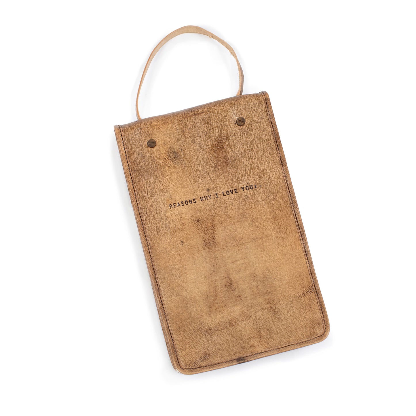 Sugarboo Heirloom Hanging Leather Journal - Reasons Why I Love You