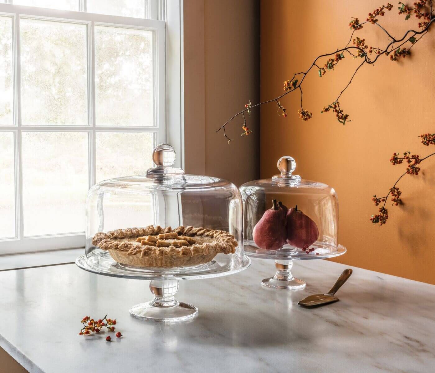 Simon Pearce Hartland Cakeplate & Dome, Large
