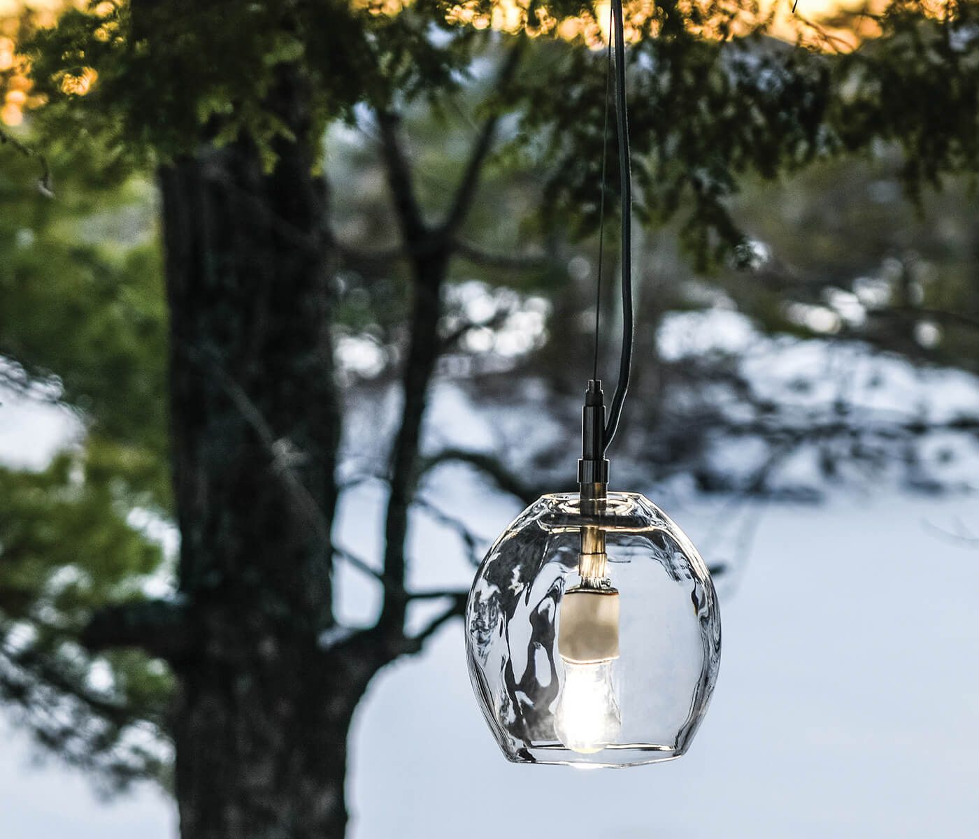 Simon Pearce Vine Globe Pendant