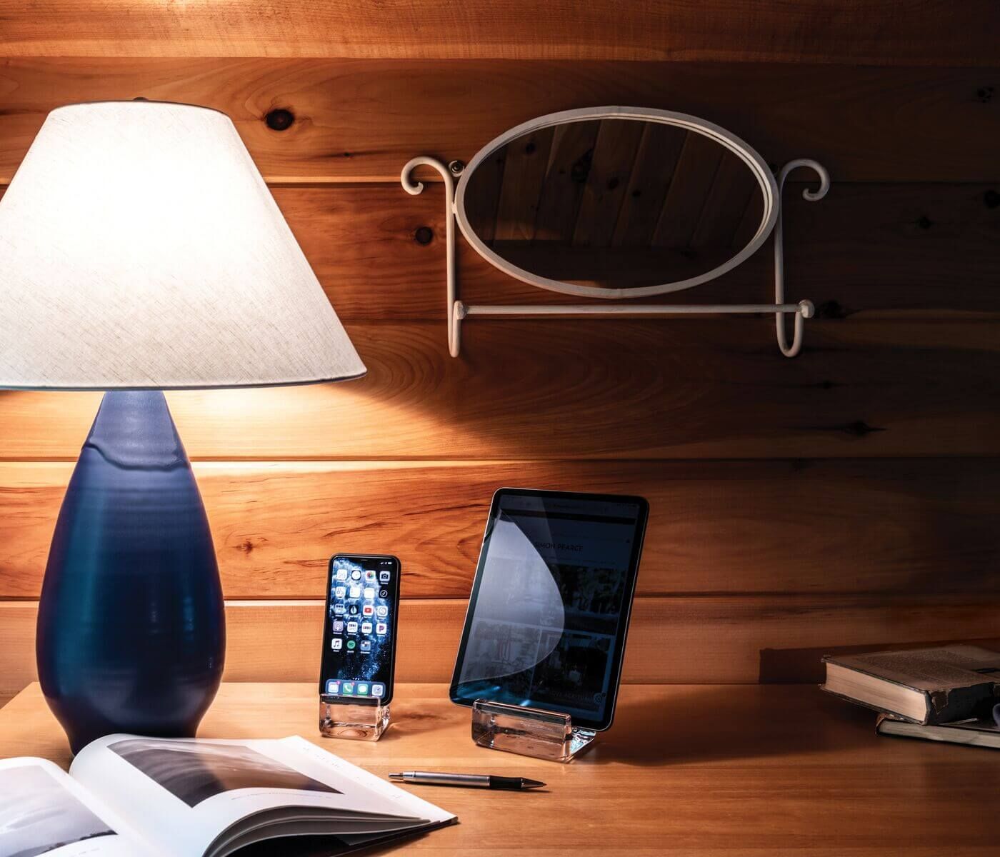 Simon Pearce Woodbury Tablet Holder