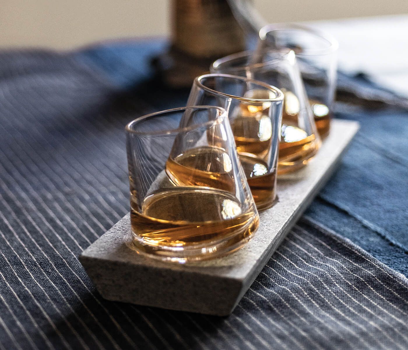 Simon Pearce Alpine Whiskey Glasses, Set of 4