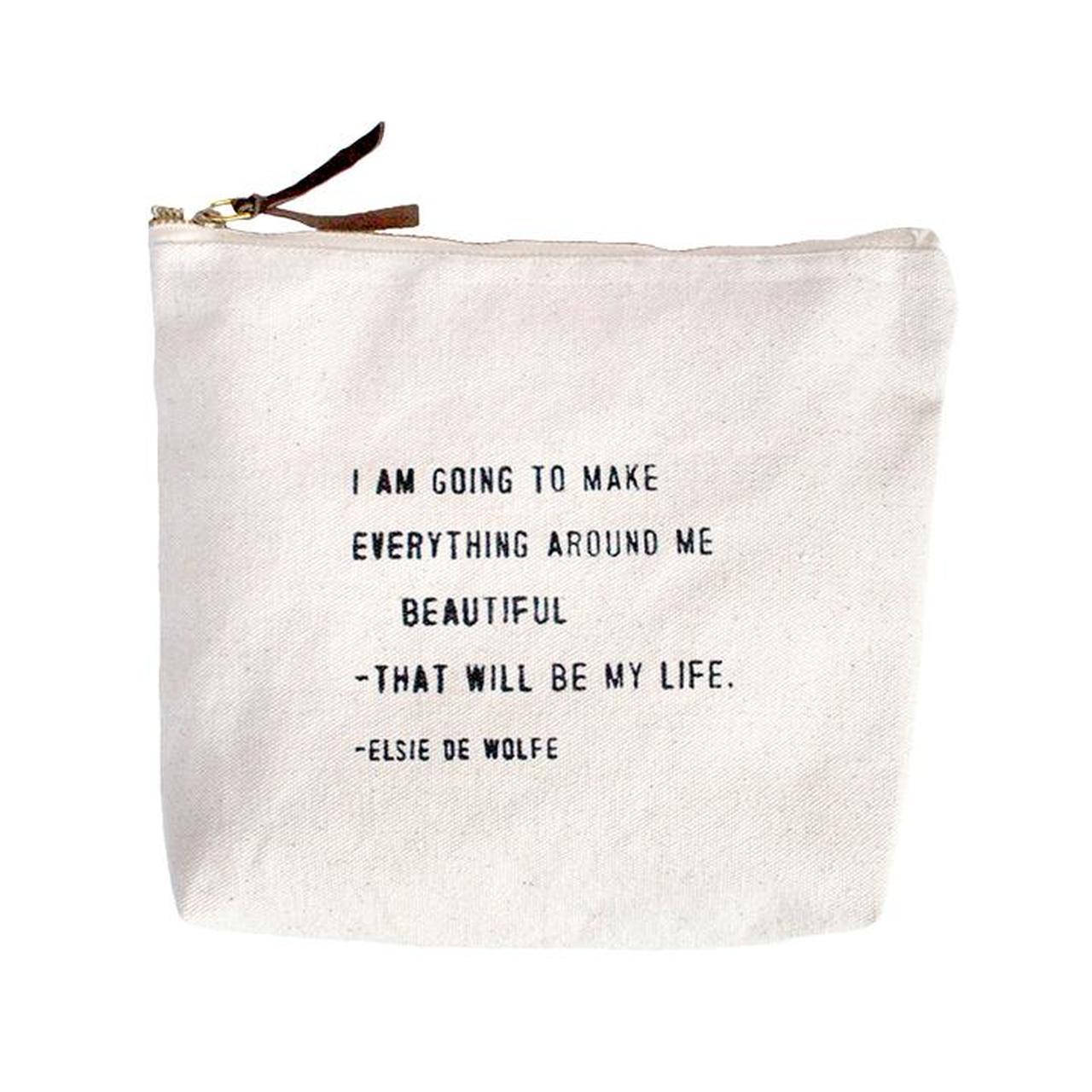 Sugarboo Canvas Zip Bags - Choose from 14 different quotes