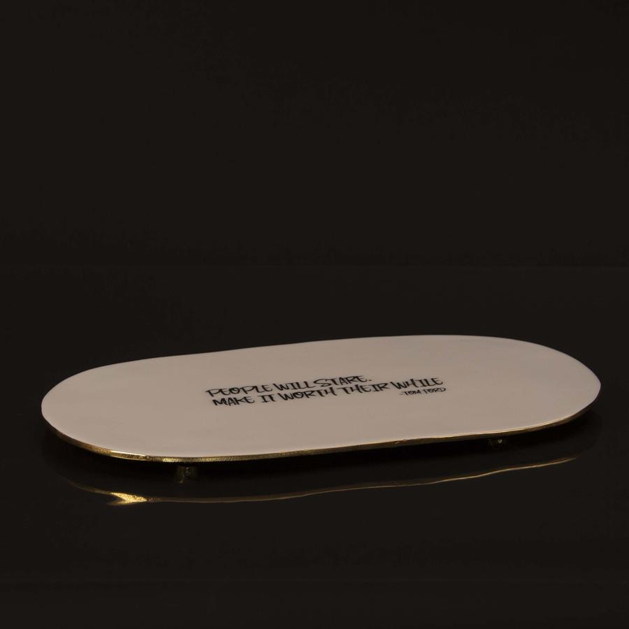Cheese Plate w/ Quote - Tom Ford