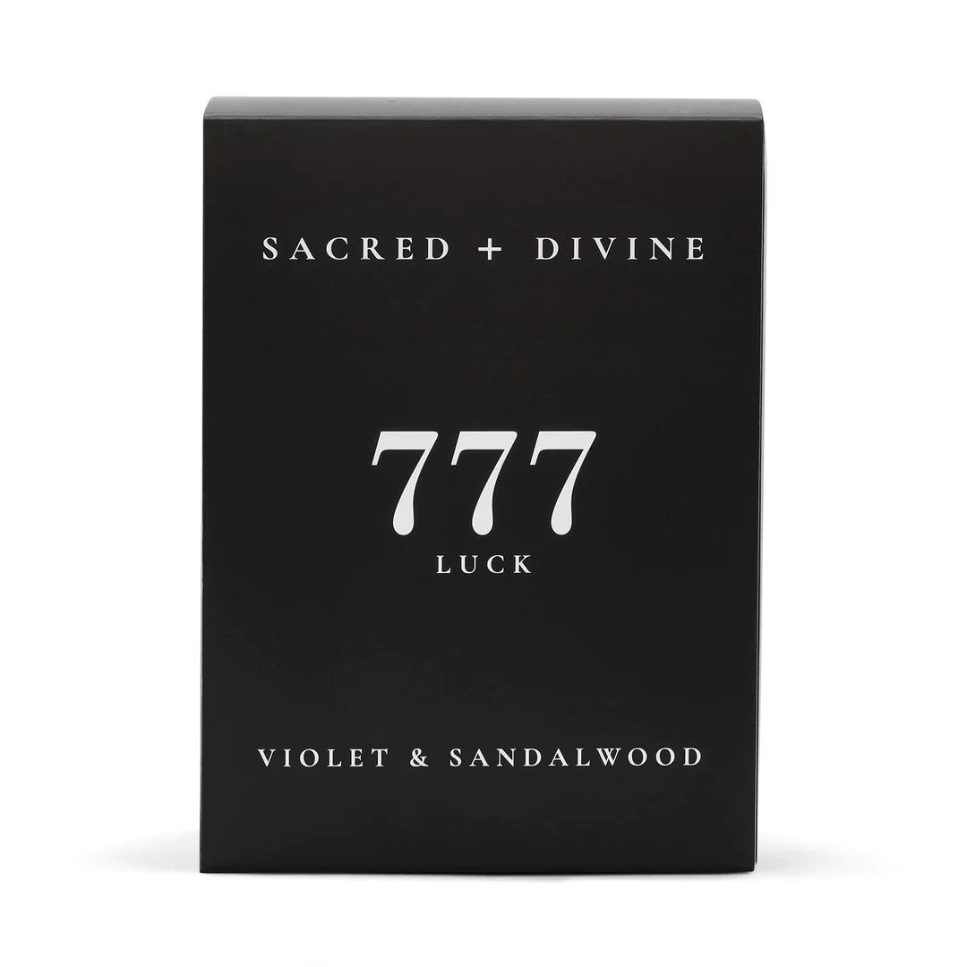 Sacred + Divine Candle • 777 / LUCK / VIOLET & SANDALWOOD