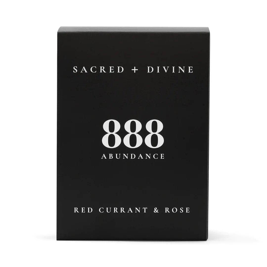 Sacred + Divine Candle • 888 / ABUNDANCE / RED CURRANT & ROSE