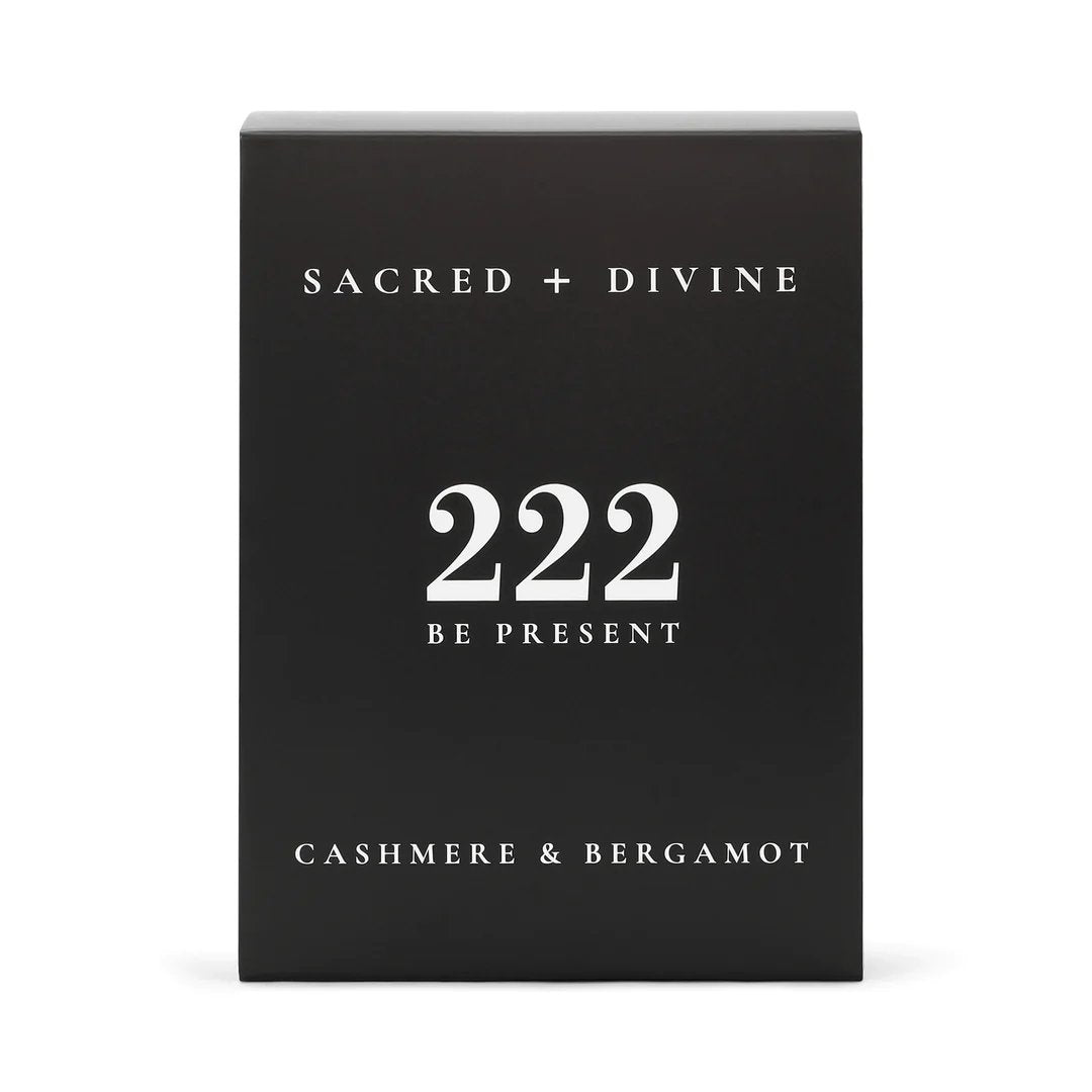 Sacred + Divine Candle • 222 / BE PRESENT / CASHMERE & BERGAMOT