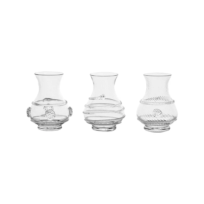 Juliska Mini Clear Vases Trio (Set #2)