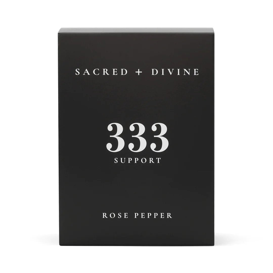 Sacred + Divine Candle • 333 / SUPPORT / ROSE PEPPER