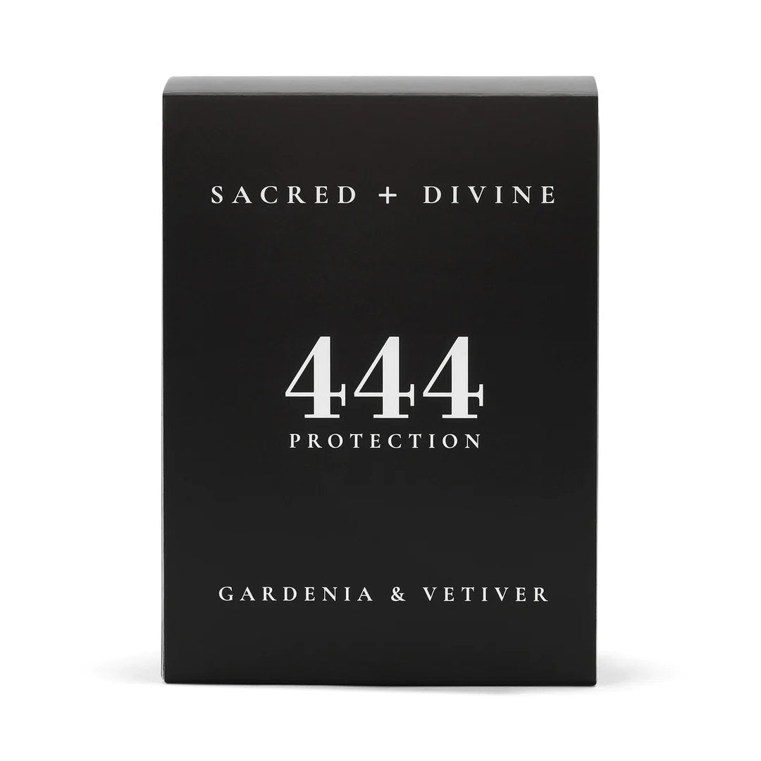 Sacred + Divine Candle • 444 / PROTECTION / GARDENIA & VETIVER