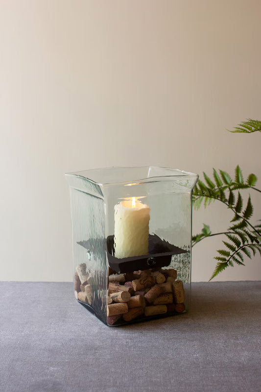 Kalalou Giant Square Candle Hurricane