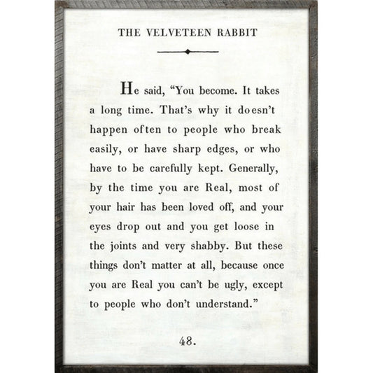 Sugarboo The Velveteen Rabbit - Book Collection Art Print