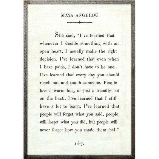 Sugarboo Maya Angelou - Book Collection Art Print