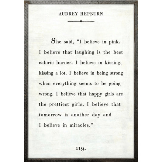 Sugarboo Audrey Hepburn - Book Collection Art Print
