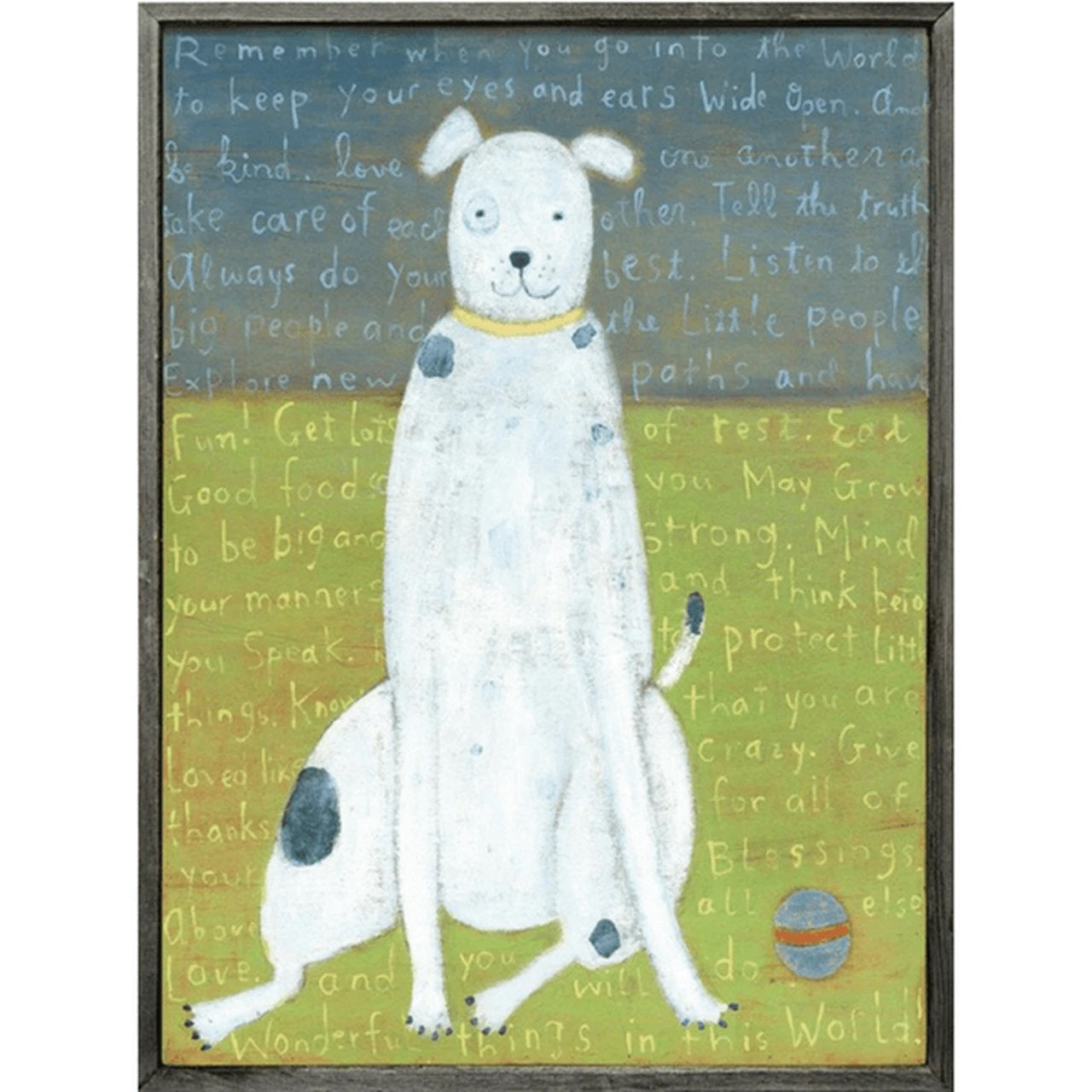 Sugarboo White Boy Dog Art Print
