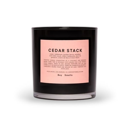 Boy Smells Candle, Cedar Stack